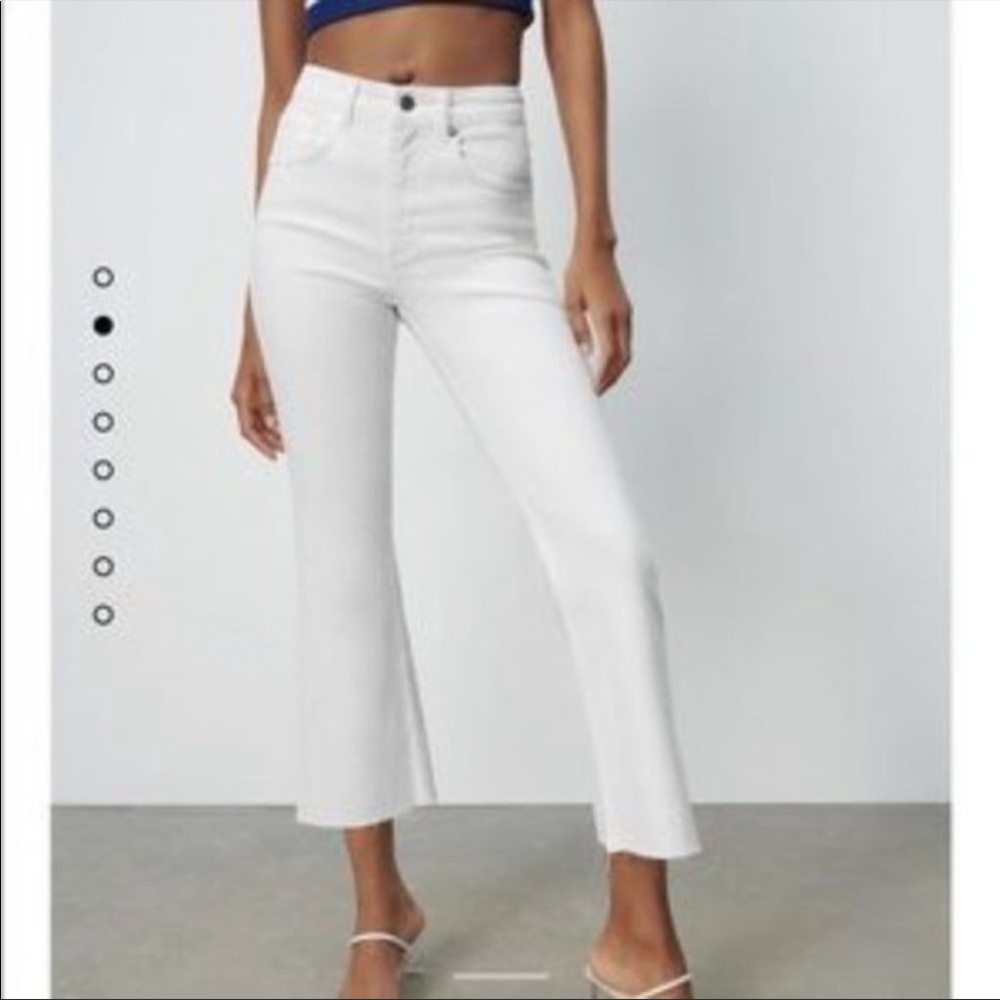 NWT Zara crop flare jeans